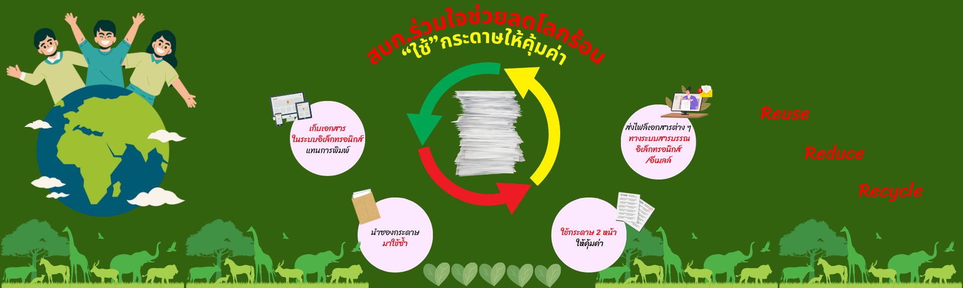 รณรงค์การใช้กระดาษ