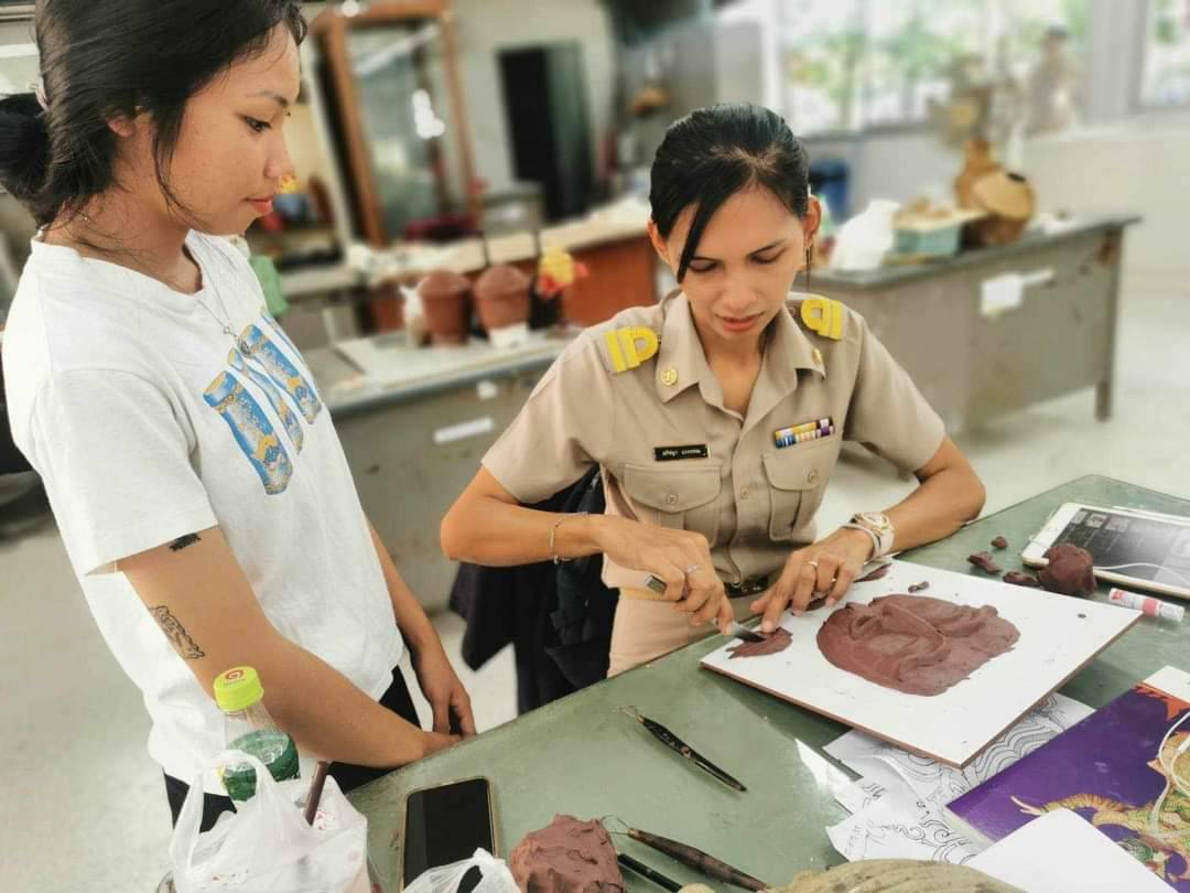 ประชาสัมพันธ์ผลงานศิษย์เก่า ศพส. แผนกช่างประดิษฐ์หัวโขน รุ่นที่ 66
