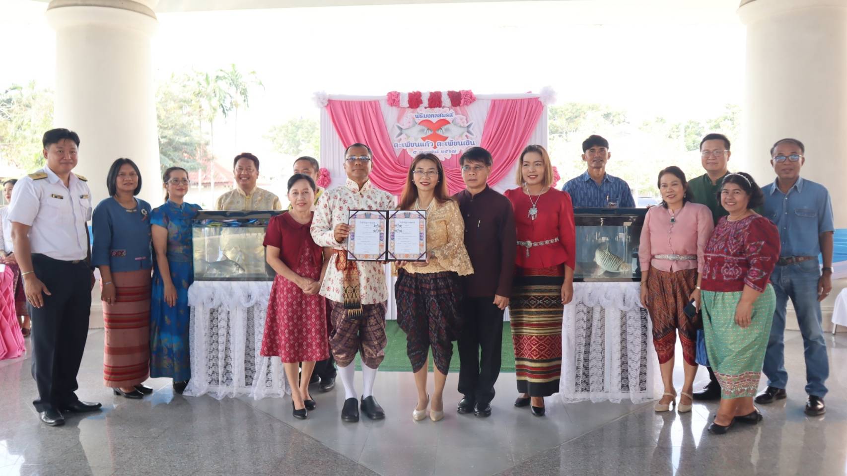 กิจกรรมประชาสัมพันธ์งานเปิดสถานแสดงพันธ์ุสัตว์น้ำวังปลา ในวันที่ 8 กุมภาพันธ์ 2567 ณ สถานแสดงพันธุ์สัตว์น้ำวังปลา ตำบลช้างใหญ่ อำเภอบางไทร จังหวัดพระนครศรีอยุธยา