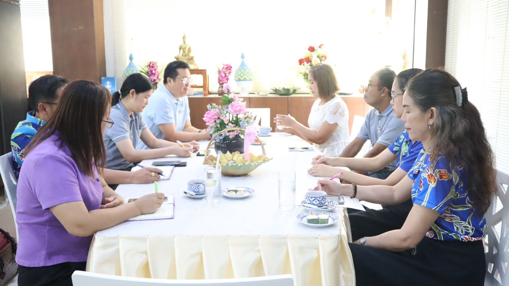 ประชุมเตรียมความพร้อมการเปิดให้บริการของศูนย์ส่งเสริมและพัฒนาอาชีพเสริมนอกภาคการเกษตร (ศพส.) 