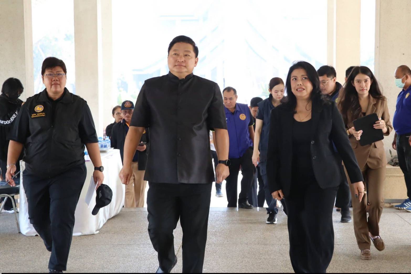 ผู้ว่าราชการจังหวัดพระนครศรีอยุธยา ลงตรวจพื้นที่เตรียมการพระราชพิธีถวายพระเพลิงพระบรมศพ สมเด็จพระนางเจ้าสิริกิติ์ พระบรมราชินีนาถ พระบรมราชชนนีพันปีหลวง ณ ศูนย์ส่งเสริมและพัฒนาอาชีพเสริมนอกภาคการเกษตร อำเภอบางไทร