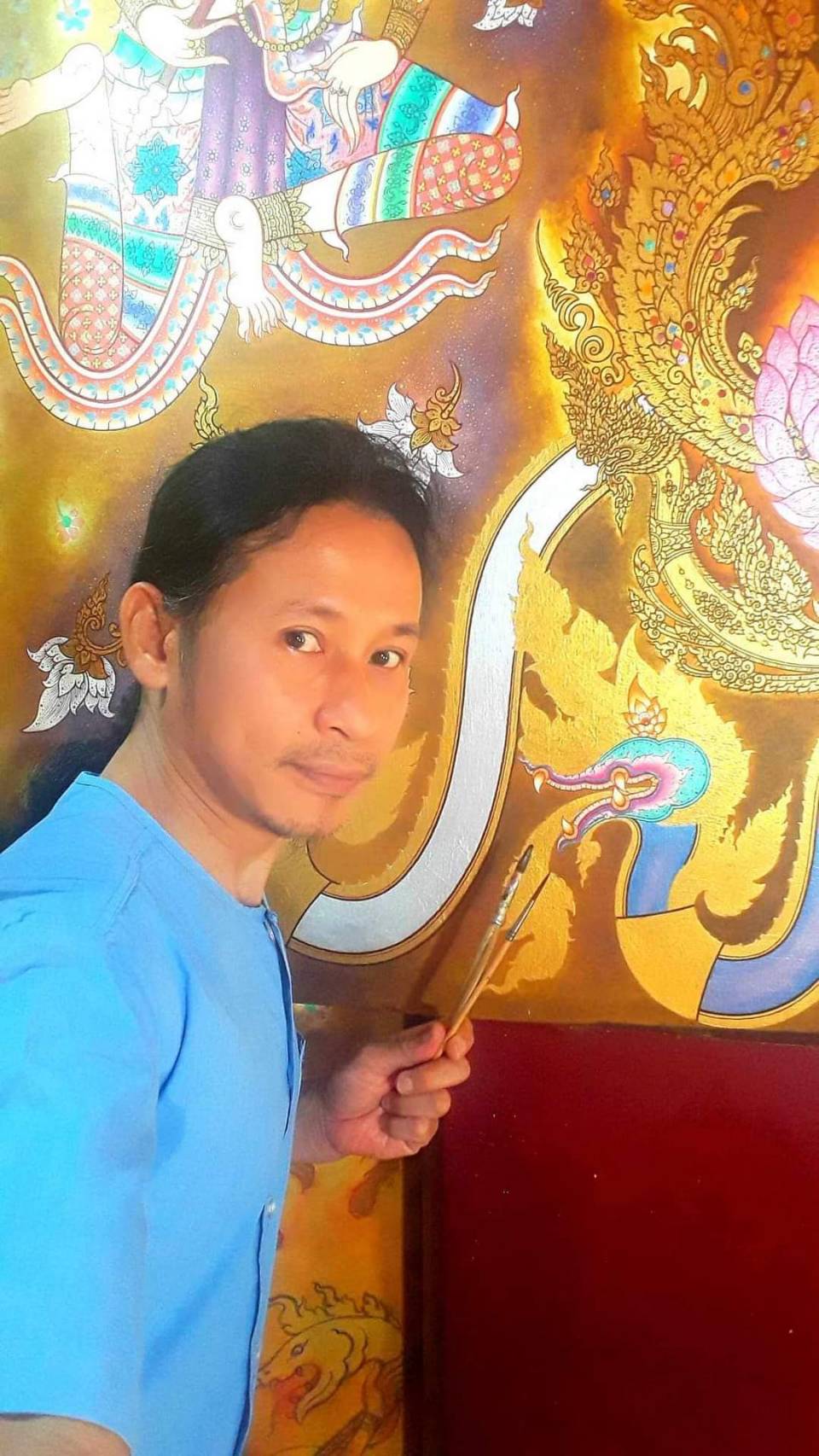 ประชาสัมพันธ์ผลงานศิษย์เก่า ศพส. แผนกช่างเขียนภาพลายไทย รุ่นที่ 69