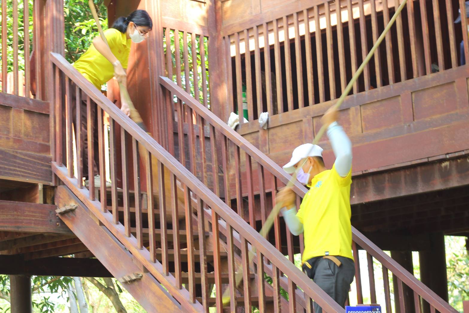 ศูนย์ส่งเสริมและพัฒนาอาชีพเสริมนอกภาคการเกษตร ร่วมใจทำกิจกรรม Big Cleaning Day บริเวณหมู่บ้านสี่ภาคและบริเวณโดยรอบ ศพส.