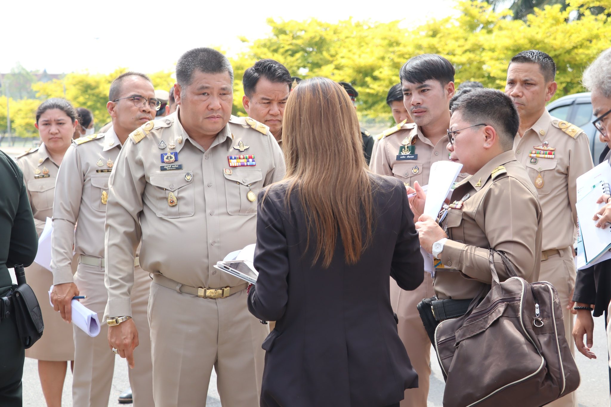 การสำรวจพื้นที่และประชุมเตรียมการรับเสด็จสมเด็จพระกนิษฐาธิราชเจ้า กรมสมเด็จพระเทพรัตนราชสุดาฯ สยามบรมราชกุมารี เสด็จพระราชดำเนินทรงเปิดงานวันข้าวและชาวนา ประจำปี 2568 ในวันที่ 6 มิถุนายน 2568 ณ ศูนย์ส่งเสริมและพัฒนาอาชีพเสริมนอกภาคการเกษตร (ศูนย์ศิลปาชีพบางไทรฯ (เดิม))