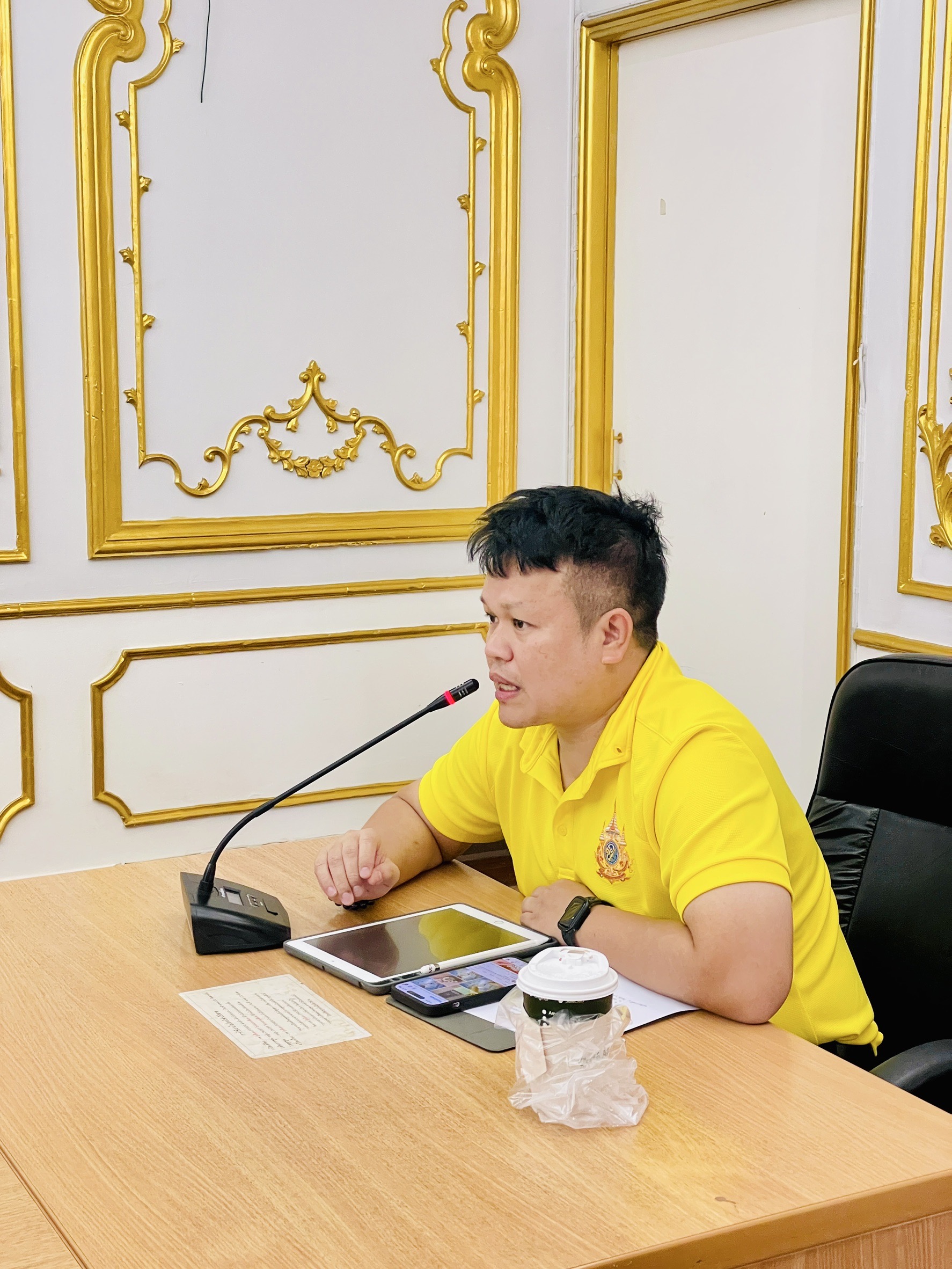 ประชุมภายในศูนย์ตรวจสอบและรับรองมาตรฐานสินค้าเกษตรในเขตปฏิรูปที่ดินครั้งที่ 1/2567