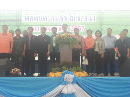 โครงการรณรงค์และถ่ายทอดเทคโนโลยี การลดต้นทุนการผลิตข้าว 