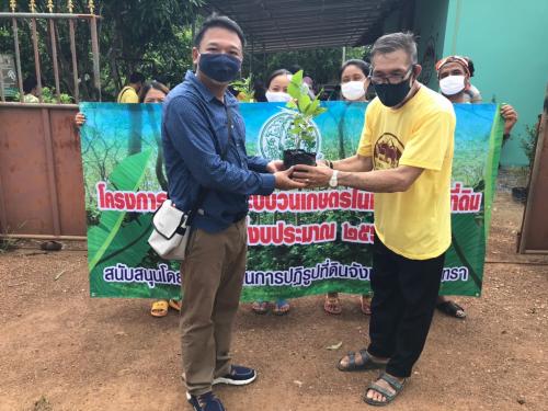 สำนักงานการปฏิรูปที่ดินจังหวัดฉะเชิงเทรา โดยนายอภินพ ถั่วทอง                นักวิชาการปฏิรูปที่ดินชำนาญการ ดำเนินโครงการส่งเสริมระบบวนเกษตรในเขตปฏิรูปที่ดิน ปีงบประมาณ 2563 ในเขตอำเภอท่าตะเกียบ