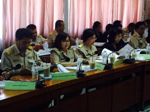คณะทำงานขับเคลื่อนการลดต้นทุนการผลิตฯ ด้วยระบบส่งเสริมการเกษตรแบบแปลงใหญ่จังหวัดชัยนาท (ทีมการบริหารจัดการ) ครั้งที่ ๕/๒๕๕๙ และ 