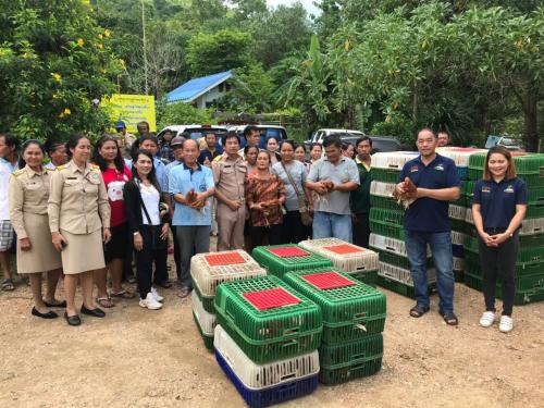 ส.ป.ก.ชลบุรี ส่งมอบปัจจัยการผลิต ตามโครงการ 5 ประสาน สืบสานเกษตรทฤษฎีใหม่ ถวายในหลวง ประจำปีงบประมาณ 2562