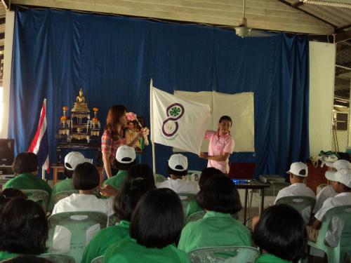 กิจกรรมการให้ความรู้แก่ยุวเกษตรกรในโรงเรียนสานฝันยุวเกษตรกร ที่ โรงรียนในกริม 