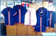 เสื้อผ้าพื้นเมือง (ผ้าฝ้ายอัดกาว)