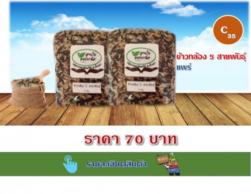 ข้าวกล้อง 5 สายพันธุ์ แพร่