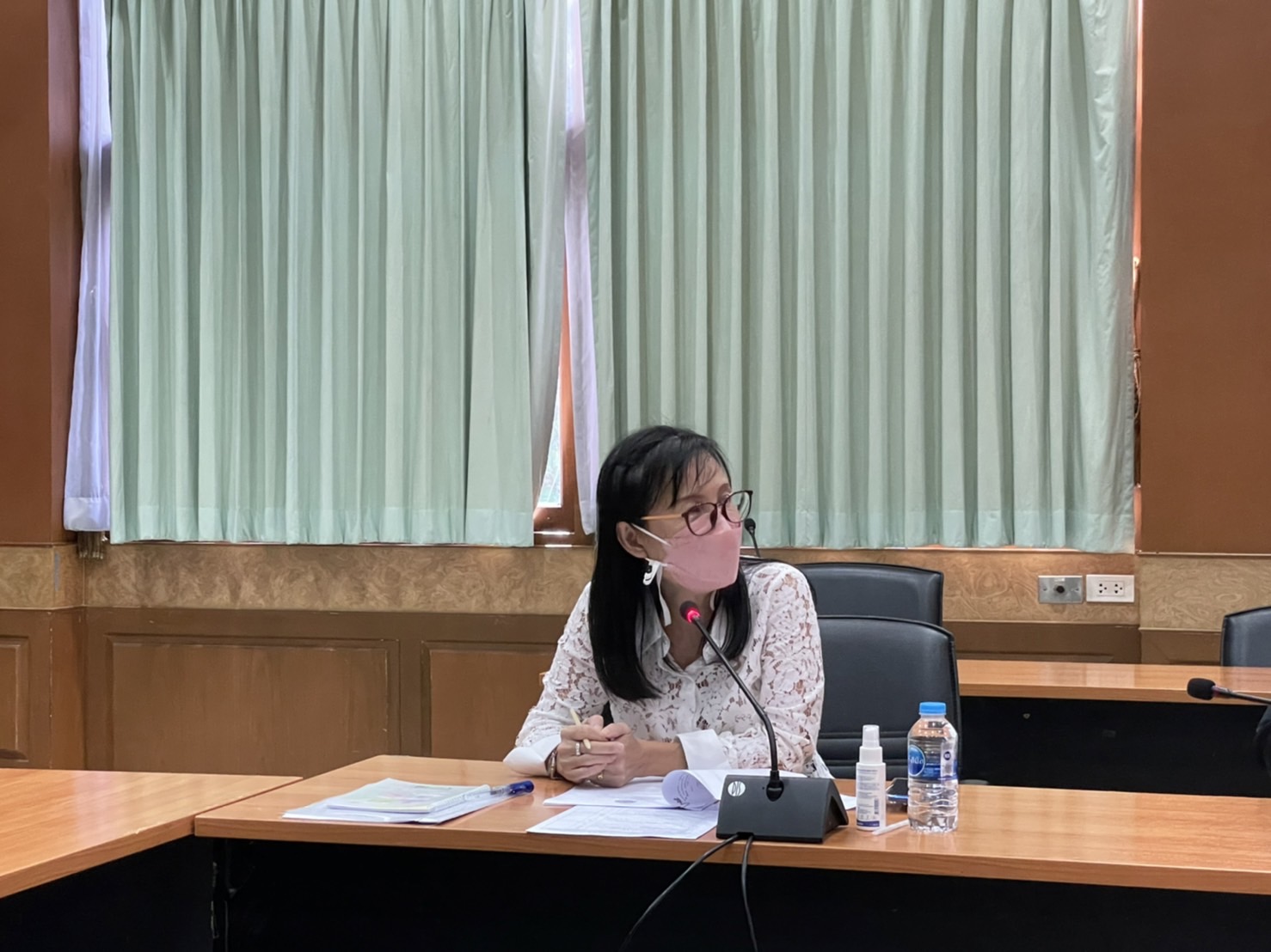 การประชุมชี้แจงกรอบหลักเกณฑ์การประเมินผลการปฏิบัติงานของสำนักบริหารกองทุน ประจำปีบัญชี 2566