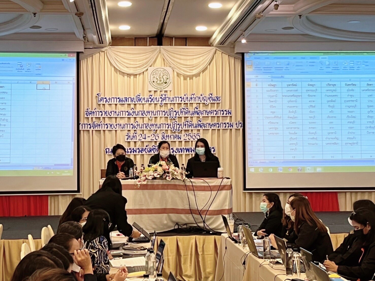 โครงการแลกเปลี่ยนเรียนรู้ด้านการบันทึกบัญชีและจัดทำรายงานการเงินกองทุนการปฏิรูปที่ดินเพื่อเกษตรกรรม หลักสูตร “การจัดทำรายงานการเงินกองทุนการปฏิรูปที่ดินเพื่อเกษตรกรรม ประจำปี”