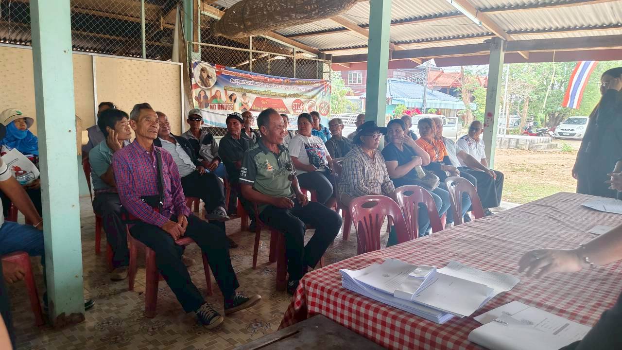 title - เจ้าหน้าที่กลุ่มที่ดินและผลประโยชน์ สำนักบริหารกองทุน เข้าสัมภาษณ์เชิงลึก (Focus group Discussion : FGD) ปฏิรูปที่ดินจังหวัด พร้อมด้วยเจ้าหน้าที่ ส.ป.ก.กาฬสินธุ์ และส.ป.ก.ศรีสะเกษ