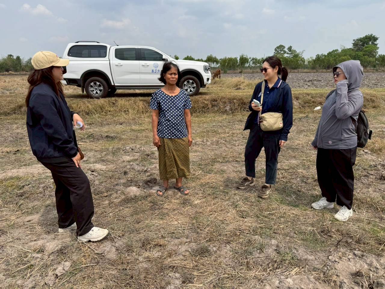 title - เจ้าหน้าที่กลุ่มที่ดินและผลประโยชน์ สำนักบริหารกองทุน เข้าสัมภาษณ์เชิงลึก (Focus group Discussion : FGD) ปฏิรูปที่ดินจังหวัด พร้อมด้วยเจ้าหน้าที่ ส.ป.ก.กาฬสินธุ์ และส.ป.ก.ศรีสะเกษ