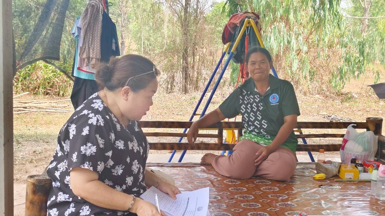 title - เจ้าหน้าที่กลุ่มที่ดินและผลประโยชน์ สำนักบริหารกองทุน เข้าสัมภาษณ์เชิงลึก (Focus group Discussion : FGD) ปฏิรูปที่ดินจังหวัด พร้อมด้วยเจ้าหน้าที่ ส.ป.ก.กาฬสินธุ์ และส.ป.ก.ศรีสะเกษ