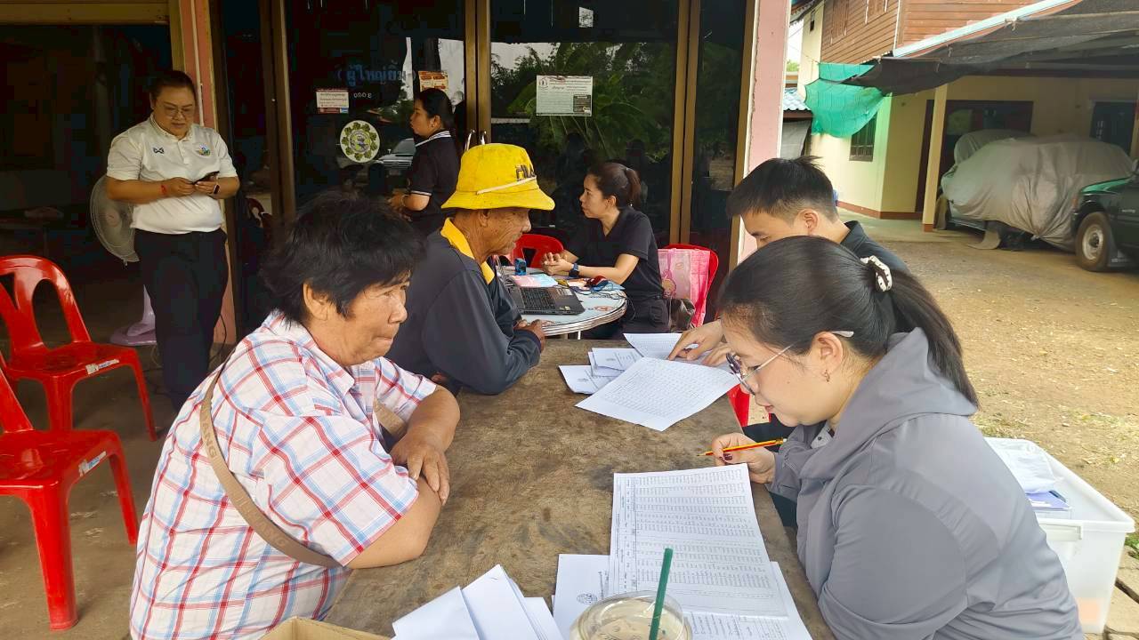 title - เจ้าหน้าที่กลุ่มที่ดินและผลประโยชน์ สำนักบริหารกองทุน เข้าสัมภาษณ์เชิงลึก (Focus group Discussion : FGD) ปฏิรูปที่ดินจังหวัด พร้อมด้วยเจ้าหน้าที่ สำนักงานการปฏิรูปที่ดินจังหวัดเพชรบูรณ์ และ สำนักงานการปฏิรูปที่ดินจังหวัดลำพูน