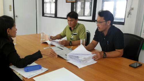 ตรวจสอบการดำเนินงานก่อสร้างอาคารเก็บพัสดุ 2 ชั้นจังหวัดกาฬสินธุ์ ระหว่าง วันที่ 7-11สิงหาคม2560  