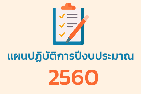 แผนปฏิบัติการปีงบประมาณ 2560