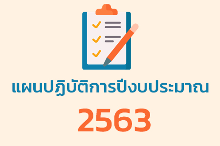 แผนปฏิบัติการปีงบประมาณ 2563