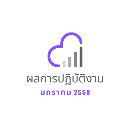 ผลการปฎิบัติงาน มกราคม 2559