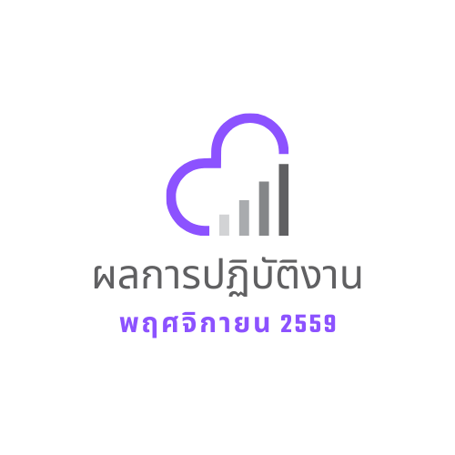 ผลการปฎิบัติงาน พฤศจิกายน 2559 