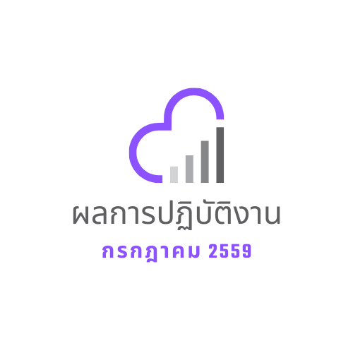 ผลการปฎิบัติงาน กรกฎาคม 2559 