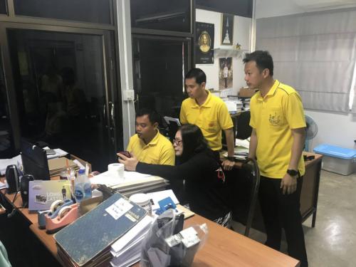 กลุ่มบริหารและพัฒนาระบบสารสนเทศ (กบร.) และกลุ่มระบบข้อมูลที่ดินและแผนที่เชิงเลข (กรผ.) ได้ปฏิบัติราชการ ณ ส.ป.ก. จังหวัดกาญจนบุรี