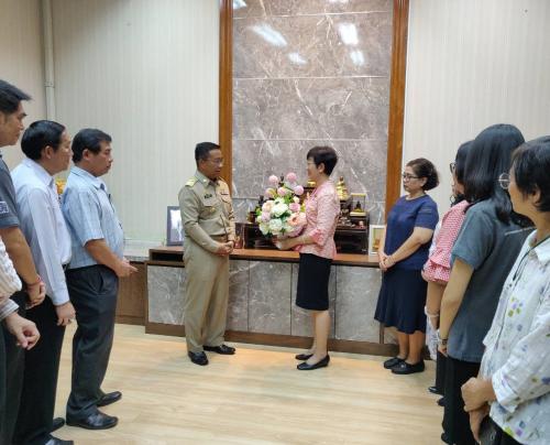 แสดงความยินดีแก่นายวุฒิพงศ์ เนียมหอม เนื่องในวาระเข้ารับตำแหน่งรองเลขาธิการ ส.ป.ก. และฐานะกำกับดูแล ศทส.