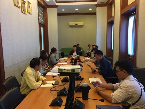 ศูนย์เทคโนโลยีสารสนเทศและการสื่อสาร ส.ป.ก.ร่วมประชุมกับกรมส่งเสริมการปกครองท้องถิ่น