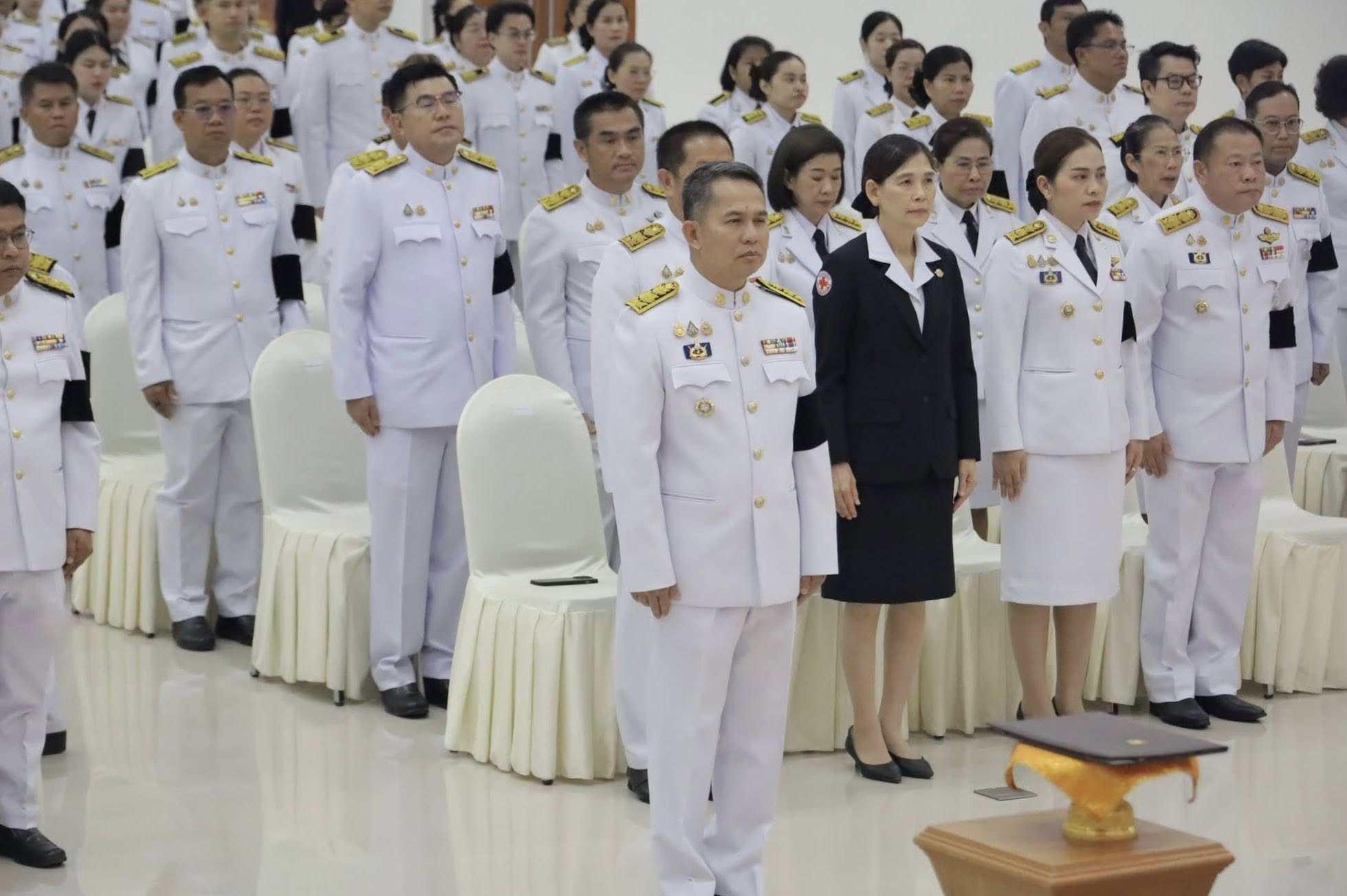 title - ส.ป.ก.กาฬสินธุ์ ร่วมพิธีถวายราชสักการะแด่พระบาทสมเด็จพระบรมชนกาธิเบศร มหาภูมิพลอดุลยเดชมหาราช บรมนาถบพิตร ”พระบิดาแห่งมาตรฐานการช่างไทย” เนื่องในวันมาตรฐานฝีมือแรงงานแห่งชาติ ณ ห้องประชุมพยับหมอก ชั้น 3 อาคารสำนักงานอธิการบดีและบริหารสินทรัพย์ มหาวิทยาลัยกาฬสินธุ์
