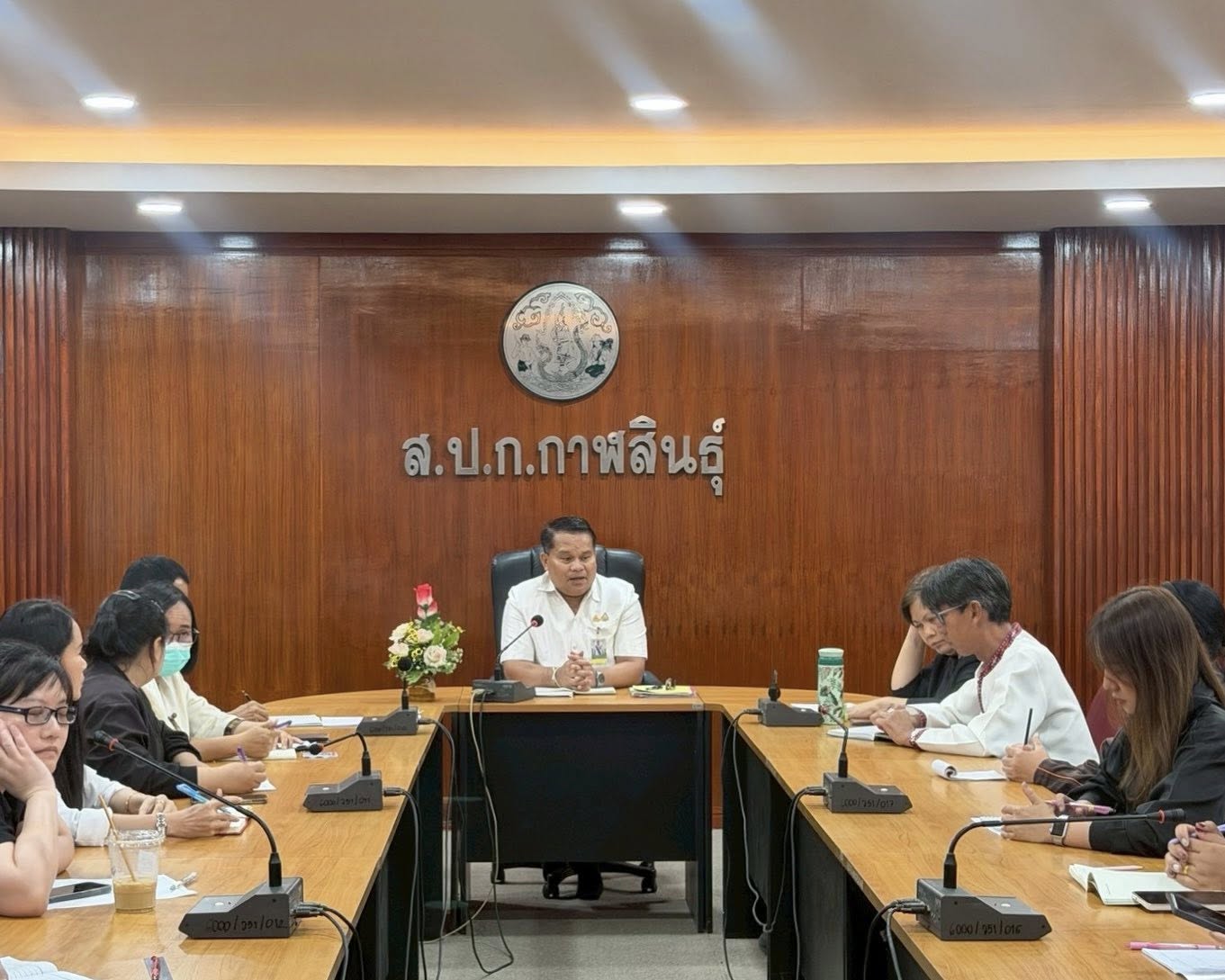 title - ส.ป.ก.กาฬสินธุ์ จัดประชุมประจำเดือน ณ ห้องประชุมสำนักงานการปฏิรูปที่ดินจังหวัดกาฬสินธุ์ ชั้น 2