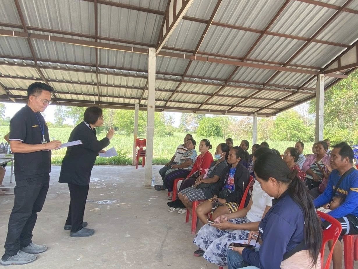 title - ส.ป.ก.กาฬสินธุ์ ร่วมลงพื้นที่ในที่ดินเอกชนอำเภอกุฉินารายณ์ เพื่อประชุมชี้แจง สร้างการรับรู้ และทำความเข้าใจเกี่ยวกับการทำสัญญาเช่าที่ดินเอกชน การพัฒนาพื้นที่เอกชน และการพัฒนาเกษตรกรของ ส.ป.ก.ให้แก่เกษตรกรผู้ที่ได้รับการจัดที่ดินเอกชน