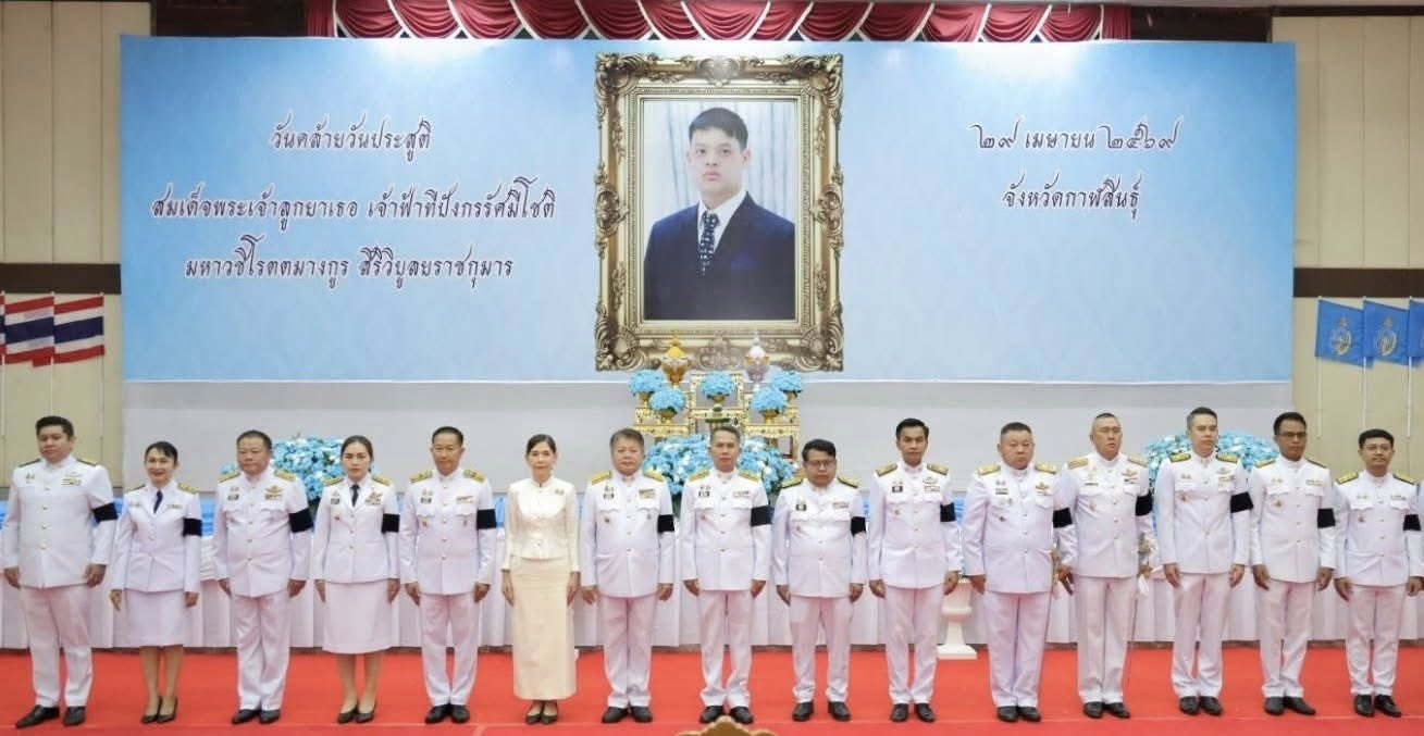 title - ส.ป.ก.กาฬสินธุ์ ร่วมพิธีถวายพระพรชัยมงคล พิธีเจริญพระพุทธมนต์ และทำบุญตักบาตร เนื่องในวันคล้ายวันประสูติสมเด็จพระเจ้าลูกยาเธอ เจ้าฟ้าทีปังกรรัศมีโชติ มหาวชิโรตตมางกูร สิริวิบูลยราชกุมาร