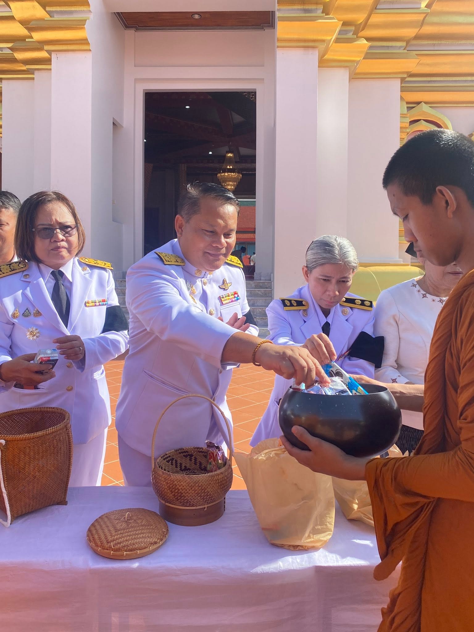 title - ส.ป.ก.กาฬสินธุ์ ร่วมพิธีเจริญพระพุทธมนต์ และทำบุญตักบาตรถวายพระกุศล เนื่องในโอกาสฉลองพระชนมายุ 99 พรรษา สมเด็จพระอริยวงศาคตญาณ สมเด็จพระสังฆราช สกลมหาสังฆปริณายก 26 มิถุนายน 2569