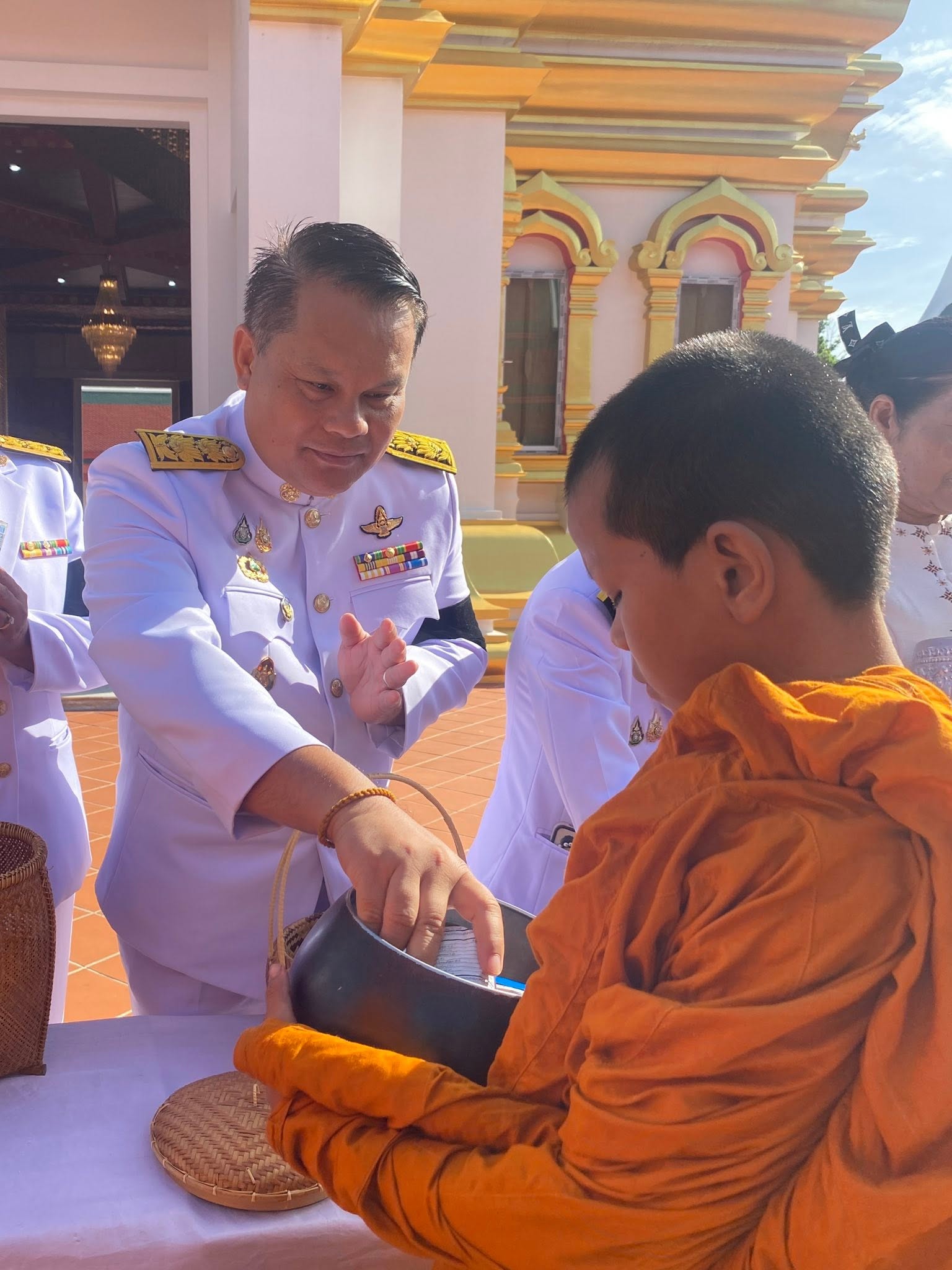 title - ส.ป.ก.กาฬสินธุ์ ร่วมพิธีเจริญพระพุทธมนต์ และทำบุญตักบาตรถวายพระกุศล เนื่องในโอกาสฉลองพระชนมายุ 99 พรรษา สมเด็จพระอริยวงศาคตญาณ สมเด็จพระสังฆราช สกลมหาสังฆปริณายก 26 มิถุนายน 2569