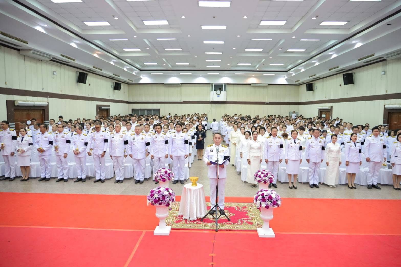 title - ส.ป.ก.กาฬสินธุ์ ร่วมพิธีถวายเครื่องราชสักการะ วางพานพุ่มเงิน พุ่มทอง และจุดเทียนถวายพระพรชัยมงคล เนื่องในโอกาสพระราชพิธีมหามงคลเฉลิมพระชนมพรรษา 4 รอบ สมเด็จพระนางเจ้าฯ พระบรมราชินี 3 มิถุนายน 2569 จังหวัดกาฬสินธุ์ ณ หอประชุมเฉลิมพระเกียรติ 80 พรรษา มหาราชา ศาลากลางจังหวัดกาฬสินธุ์ (หลังเก่า)
