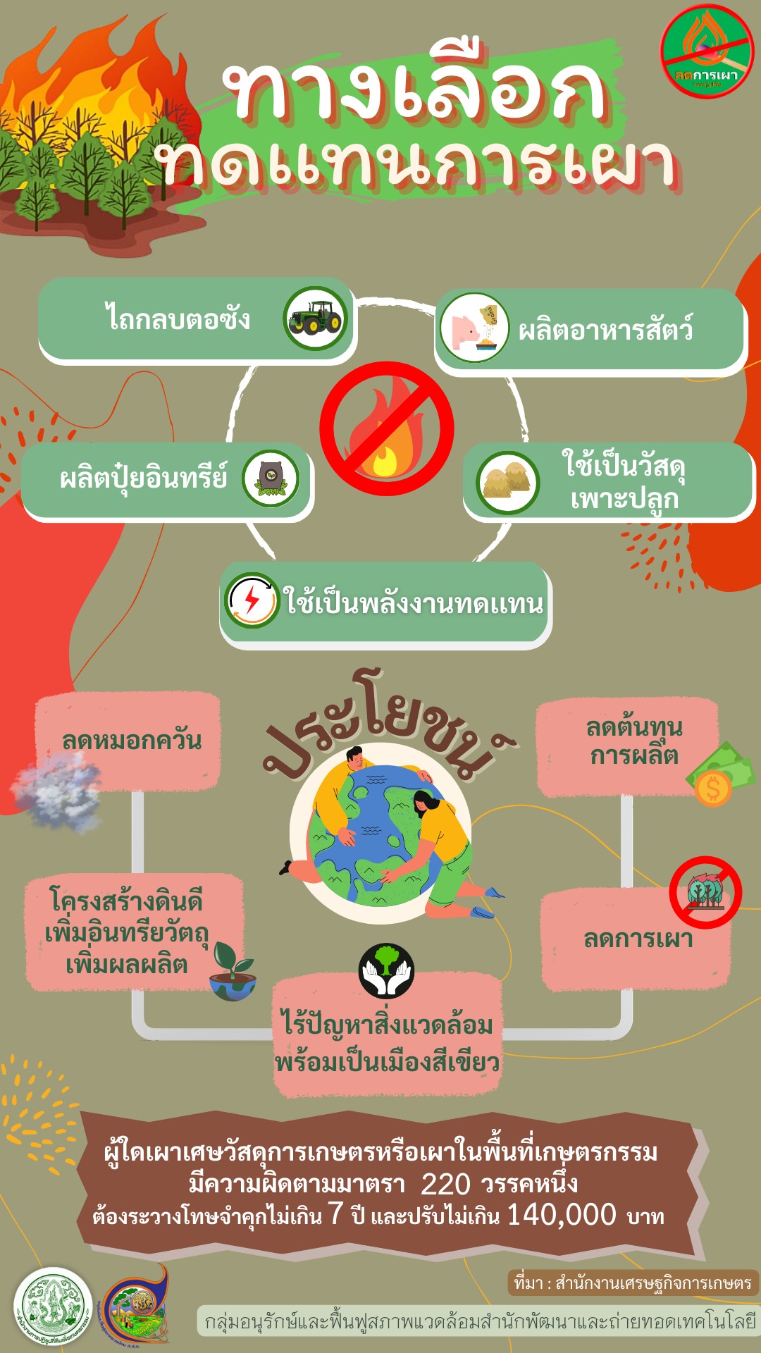 ทางเลือกทดแทนการเผา