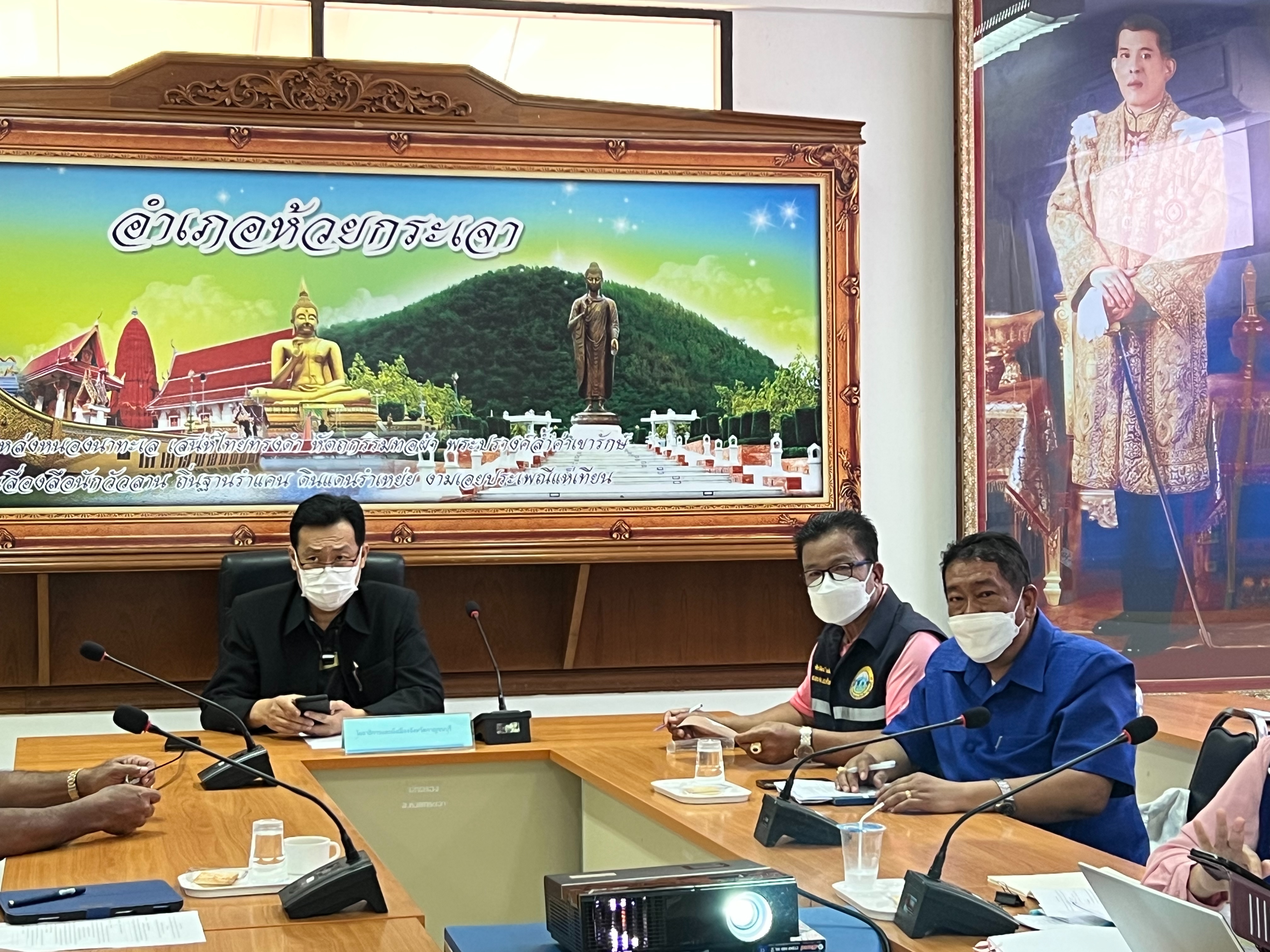 ปฏิรูปที่ดินจังหวัดกาญจนบุรี เข้าร่วมประชุมเตรียมความพร้อมการดำเนินโครงการพัฒนาระบบท่อส่งน้ำบาดาล ในพื้นที่อำเภอห้วยกระเจา จังหวัดกาญจนบุรี