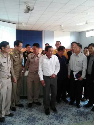 รัฐมนตรีว่าการกระทรวงเกษตรและสหกรณ์ตรวจเยี่ยมสภาพภัยแล้งจังหวัดกาญจนบุรี  