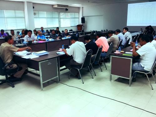 ส.ป.ก.กาญจนบุรีประชุมคณะทำงานศูนย์ปฏิบัติการแก้ไขปัญหาการครอบครองที่ดินในเขตปฏิรูปที่ดินเพื่อเกษตรกรรมโดยมิชอบกฎหมายระดับจังหวัด ครั้งที่ 1/2559