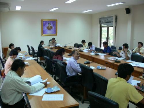 การประชุมคณะทำงานบูรณาการโครงการสร้างและพัฒนาเกษตรกรรุ่นใหม่ ระดับจังหวัด ปี 2555 
