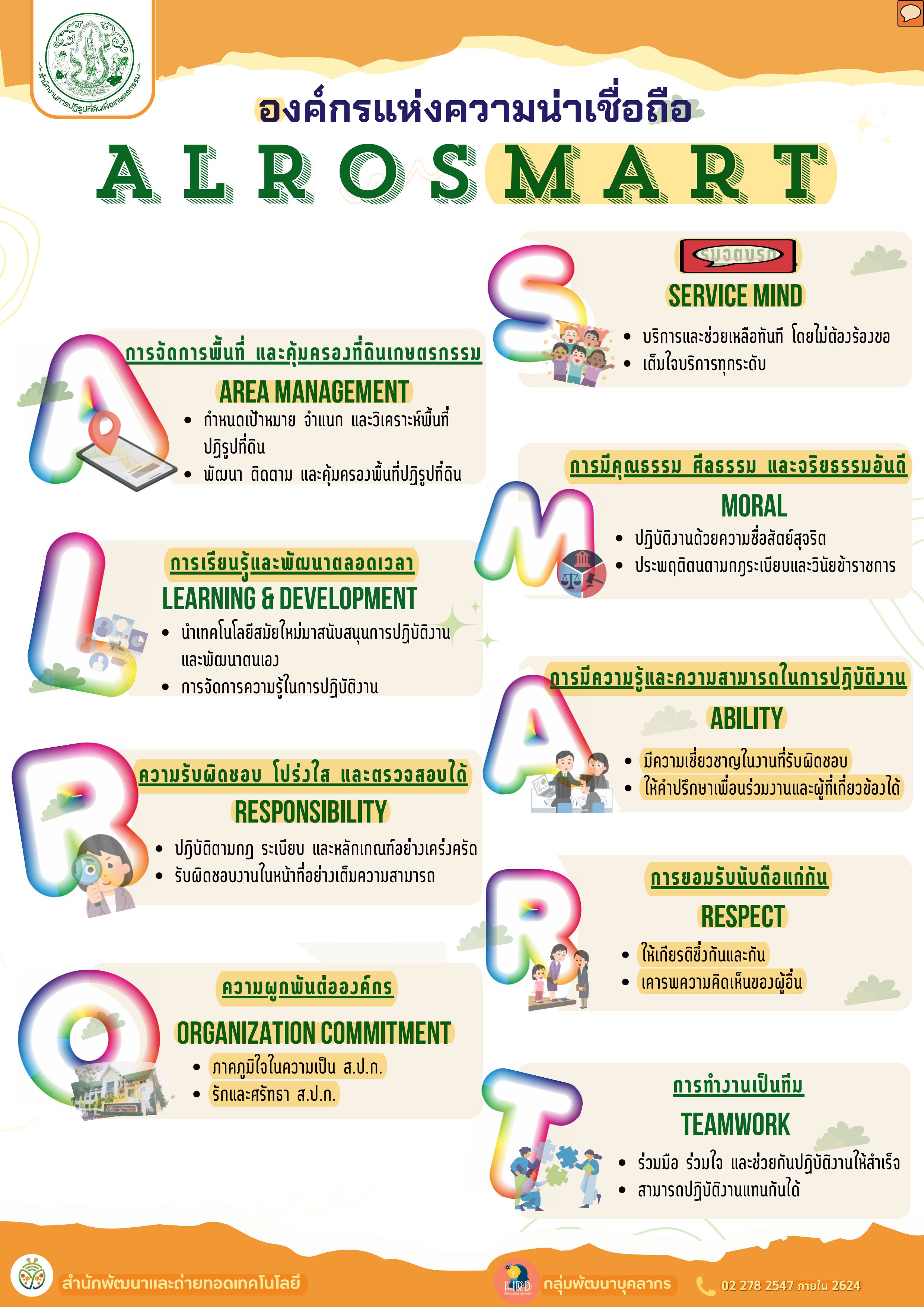 องค์กรแห่งความน่าเชื่อถือ ALROSMART