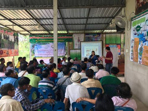 ส.ป.ก.ลำปาง พร้อมคณะดำเนินฝึกอบรมเกษตรกร หลักสูตร การปรับเปลี่ยนแนวคิดเกษตรทฤษฎีใหม่ ภายใต้โครงการ ๕ ประสาน สืบสานเกษตรทฤษฎีใหม่ ถวายในหลวง