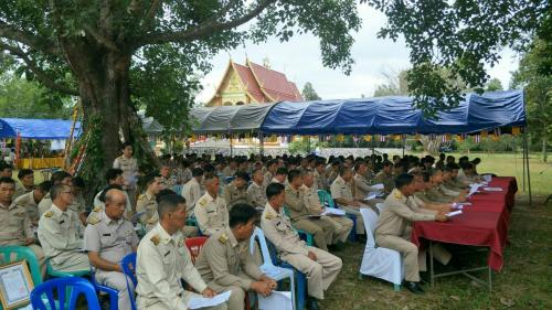 ส.ป.ก.ลำปาง เข้าร่วมการประชุมกำนัน ผู้ใหญ่บ้าน ฯลฯ เพื่อชี้แจงและสร้างการรับรู้แก่ผู้นำชุมชนรวมถึงเกษตรกรในเขตปฏิรูปที่ดิน
