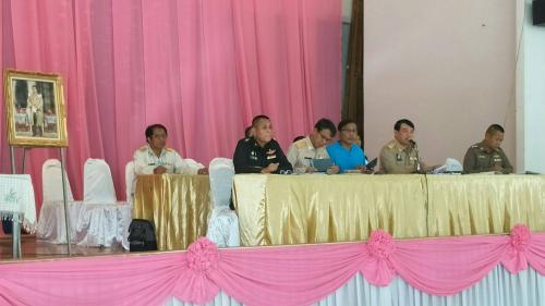 ส.ป.ก.ลำปาง เข้าร่วมการประชุมกำนัน ผู้ใหญ่บ้าน ฯลฯ เพื่อชี้แจงและสร้างการรับรู้แก่ผู้นำชุมชนรวมถึงเกษตรกรในเขตปฏิรูปที่ดิน