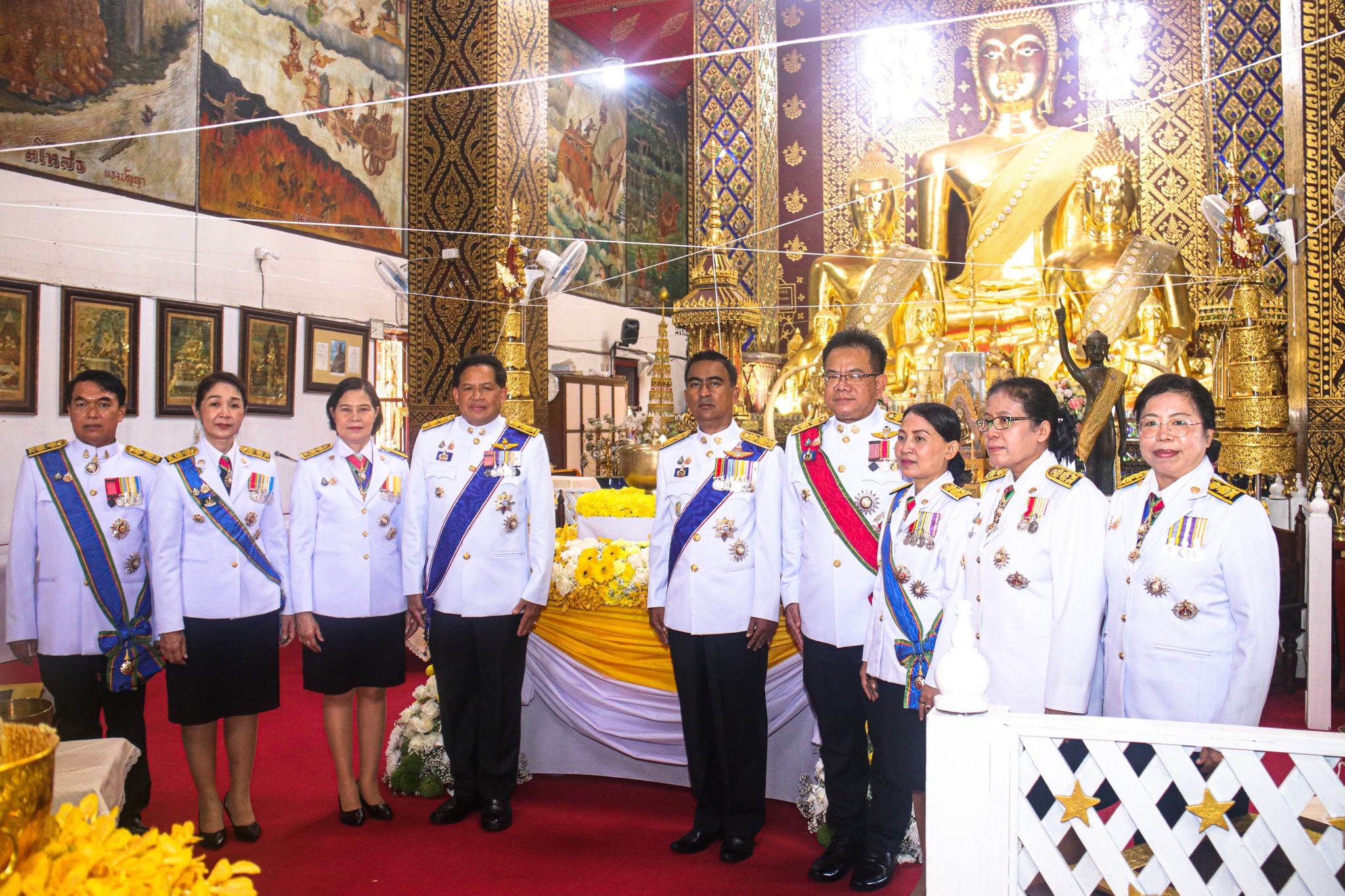 ปฏิรูปที่ดินจังหวัดลำพูนร่วมพิธีเวียนเทียนสมโภชน้ำพระพุทธมนต์ศักดิ์สิทธิ์ เนื่องในโอกาสมหามงคลเฉลิมพระชนมพรรษา 6 รอบ 28 กรกฎาคม 2567 ของจังหวัดลำพูน ณ วัดพระธาตุหริภุญชัย วรมหาวิหาร อำเภอเมือง จังหวัดลำพูน