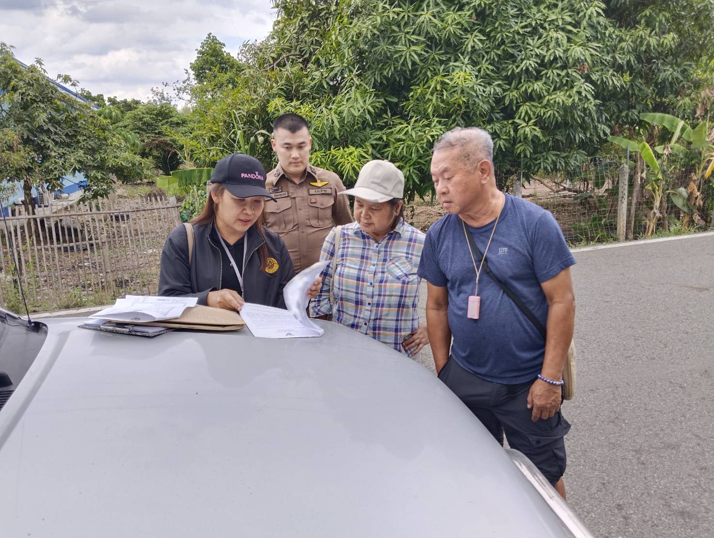 title -  ส.ป.ก.ลำพูน ลงพื้นที่ตรวจสอบข้อพิพาทการครอบครองและการใช้ประโยชน์ที่ดินในเขตปฏิรูปที่ดิน บ้านโป่งรู ตำบลนครเจดีย์ อำเภอป่าซาง จังหวัดลำพูน