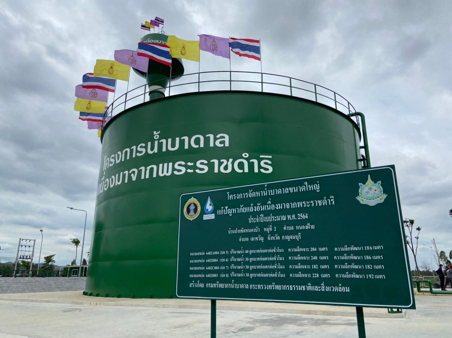 วันที่ 3 เมษายน 2565 เวลา 17.00 น. พระบาทสมเด็จพระเจ้าอยู่หัว และสมเด็จพระนางเจ้า ฯ พระบรมราชินี เสด็จพระราชดำเนินไปทรงเปิดโครงการจัดหาน้ำบาดาลขนาดใหญ่แก้ปัญหาภัยแล้งอันเนื่องมาจากพระราชดำริ ณ โครงการจัดหาน้ำบาดาลขนาดใหญ่แก้ปัญหาภัยแล้งอันเนื่องมาจากพระราชดำริ ในเขตปฏิรูปที่ดินตำบลหนองฝ้าย อำเภอเลาขวัญ จังหวัดกาญจนบุรี